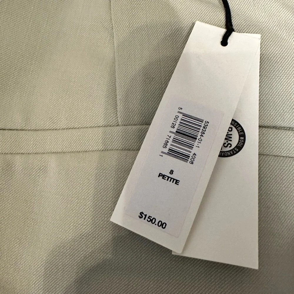 NWT! Banana Republic Sage Green High-Rise Modern Straight  Italian Wool Pant